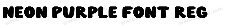Neon Purple Font Reg字体转换